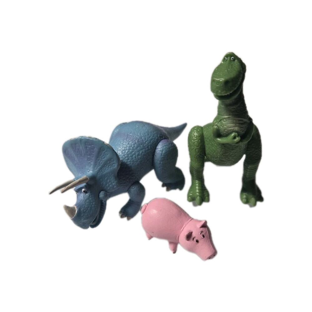 Disney Pixar Toy Story 3 Trixie Rex Hamm Mini PVC Figures Cake Toppers Mixed Lot